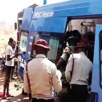 Seven die as speeding bus rams into truck on Lagos-Ibadan expressway